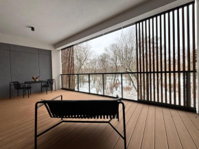 Yoga Zen, apartament z tarasem i widokiem na park